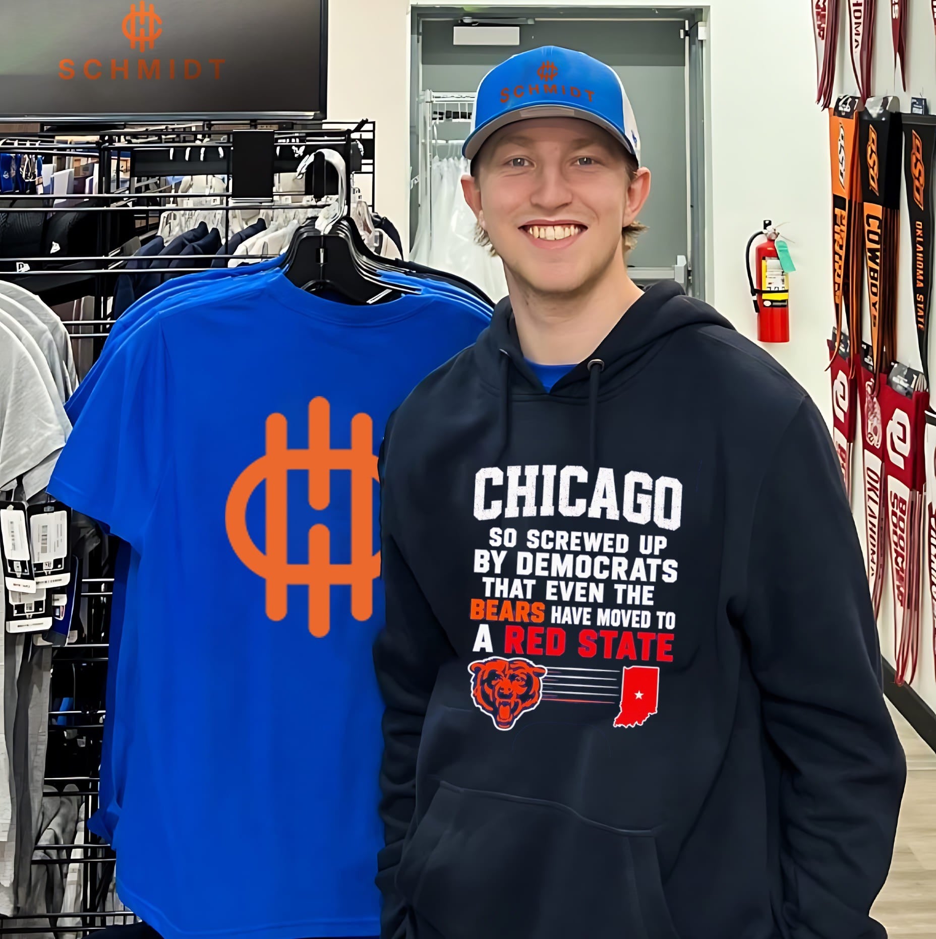 Chicago Bears so screwed up by democrats that even the bears shirt