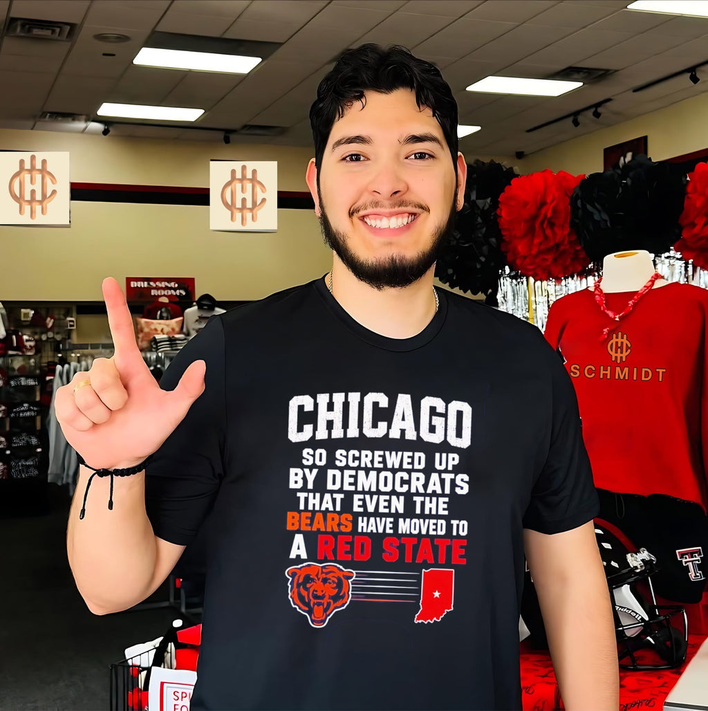 Chicago Bears so screwed up by democrats that even the bears shirt