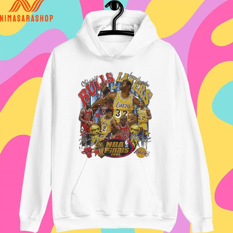 Chicago Bulls Vs Los Angeles Lakers NBA Finals 1991 Shirts