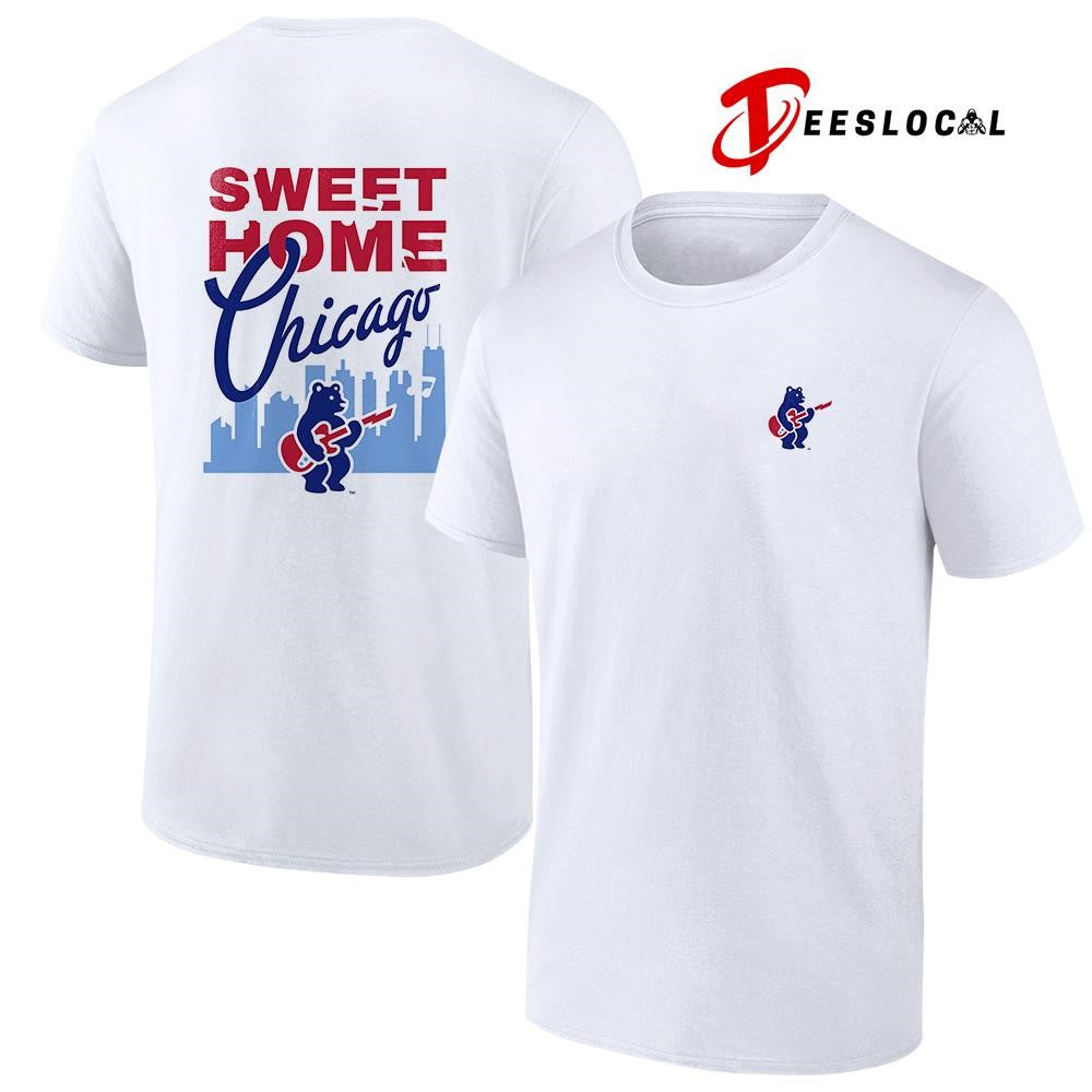 Chicago Cubs sweet home Chicago city skyline silhouette shirt