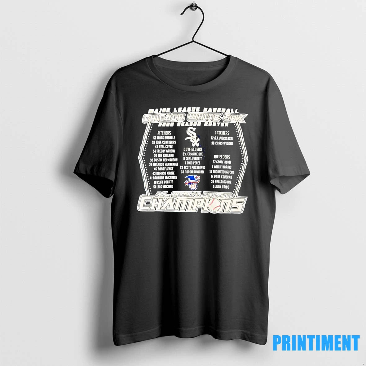 Chicago White Sox Major League Baseball Al Central Division Champions 2005 Tshirts Sweater