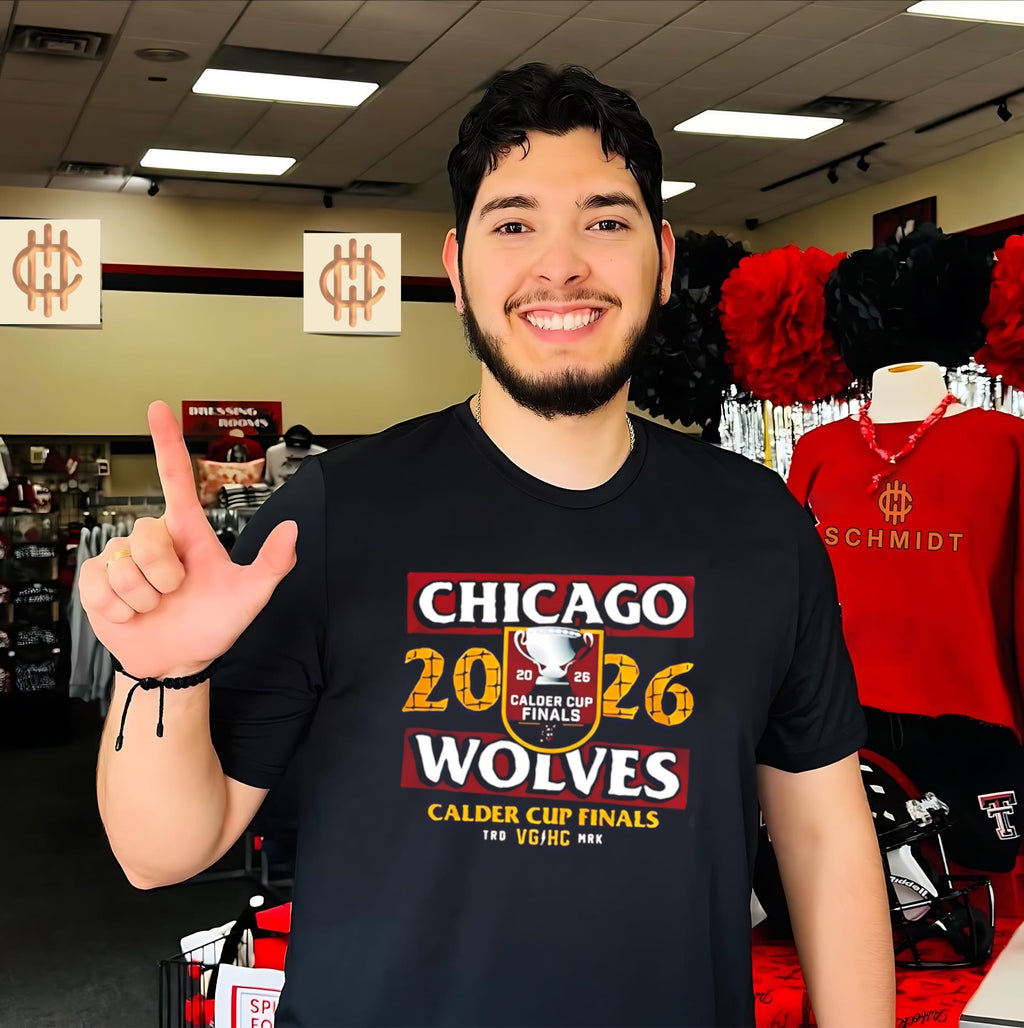 Chicago Wolves 2026 Calder Cup Finals logo shirt