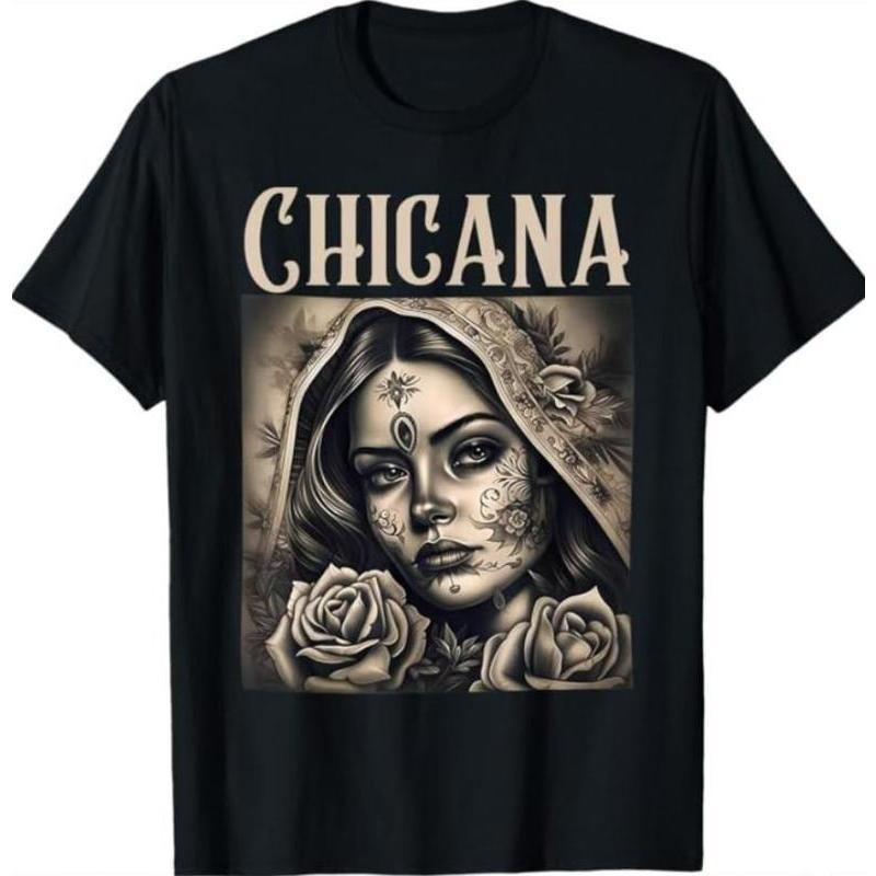 Chicana Chola Style Lowrider Clothes Mexican American Latina T-Shirt, Womenswear Clothe Top Underwear Hoodie Sweatshirt