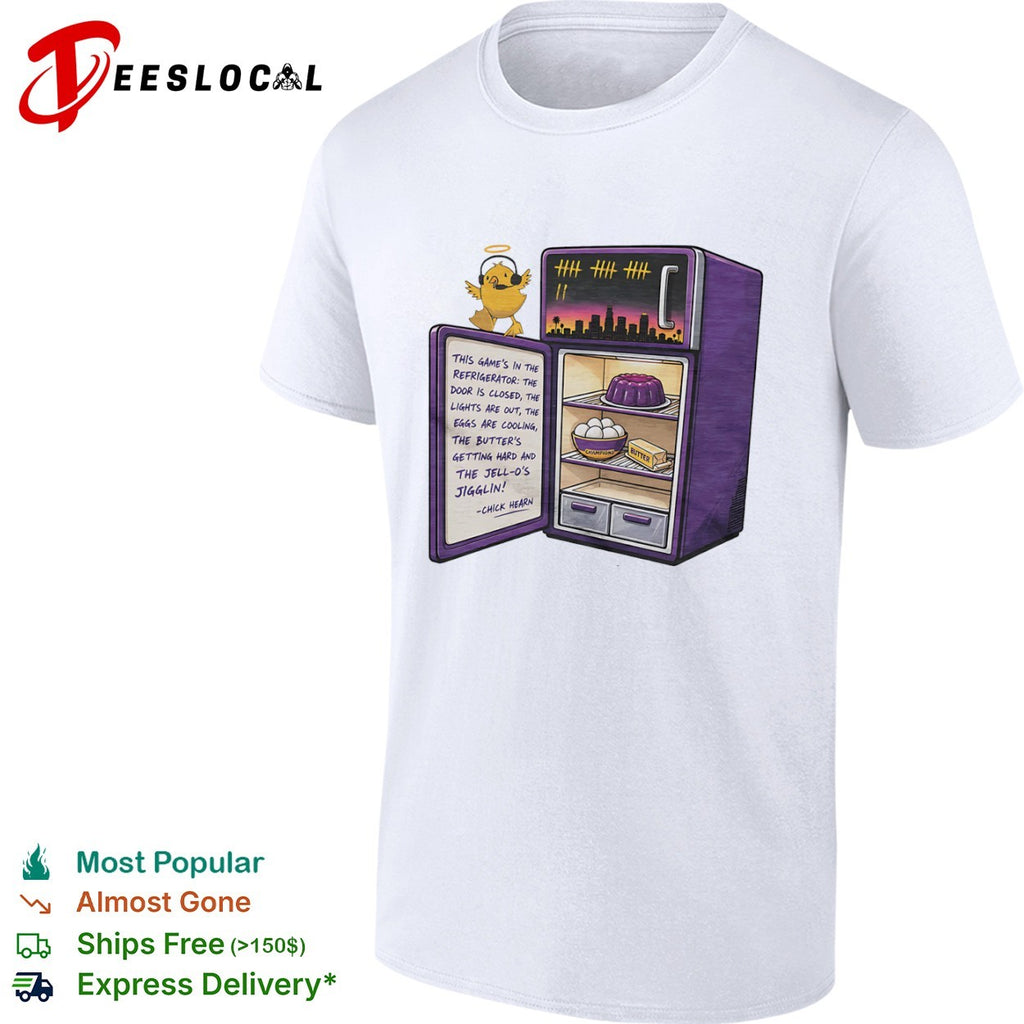 Chick Hearn LA Lakers The Game is in the Refrigerator the Eggs are Cooling shirt