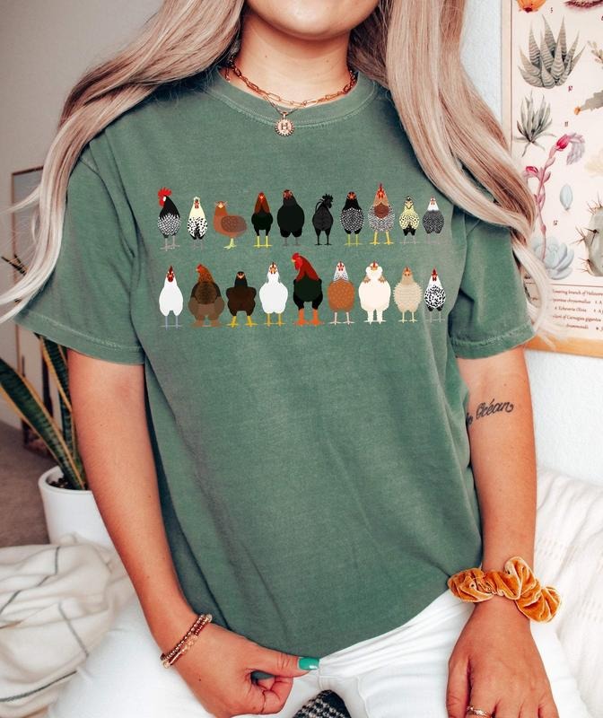 Chicken Breeds Farm Animal Lover T-Shirt Hoodie, Sweatshirt | PrintMintTees.com