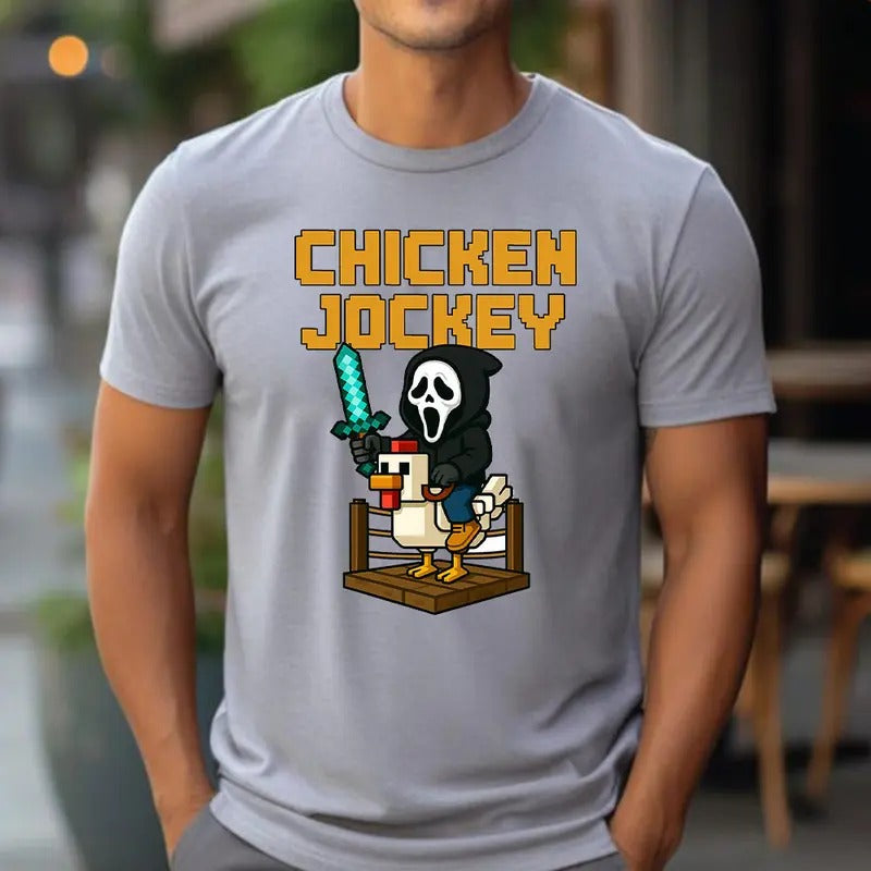Chicken Jockey Funny Tee Shirt, Hot Trend Shirt, Trending Graphic Tee style 02 Hoodie Sweatshirt | PrintMintTees.com