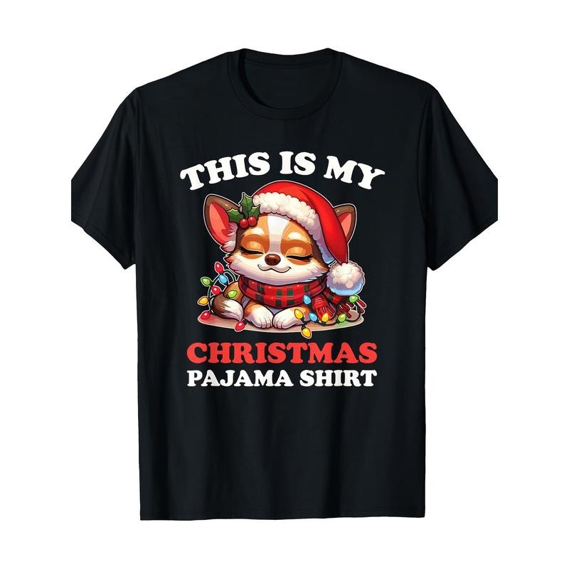 Chihuahua Weihnachten This Is My Christmas Pajama 220g 100% Cotton T-Shirt made in usa Hoodie Sweatshirt | PrintMintTees.com