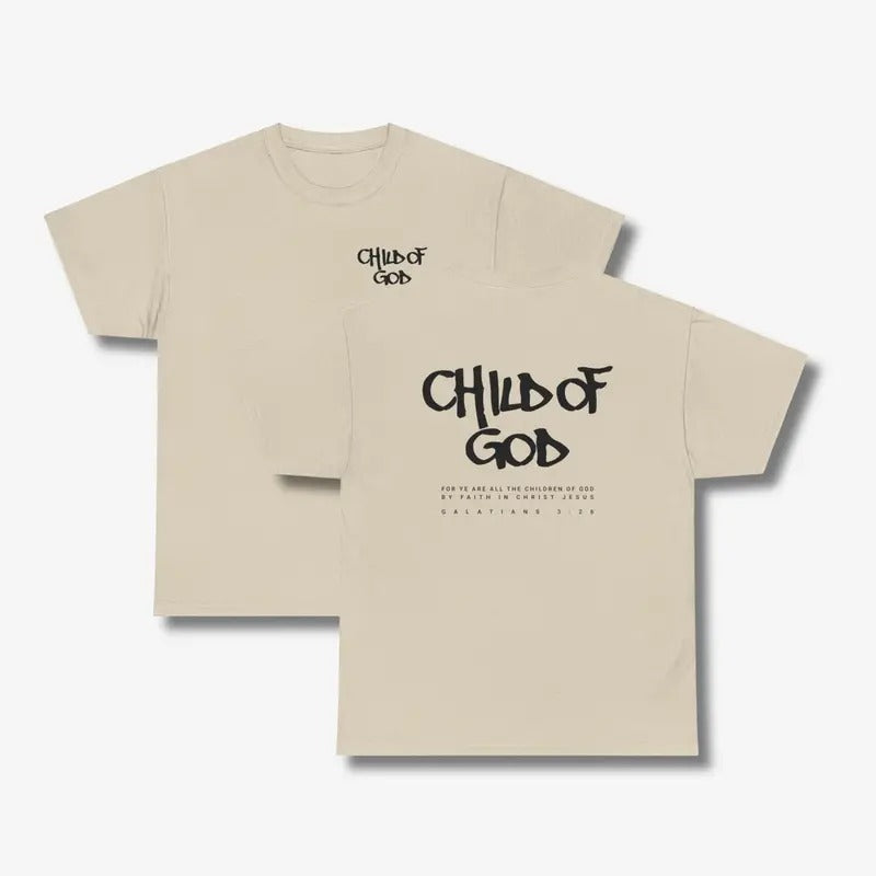 Child Of God Galatians 3:26 Christian Streetwear Shirt Bible Verse Shirt Jesus Shirt Cotton Polyester Hoodie Sweatshirt