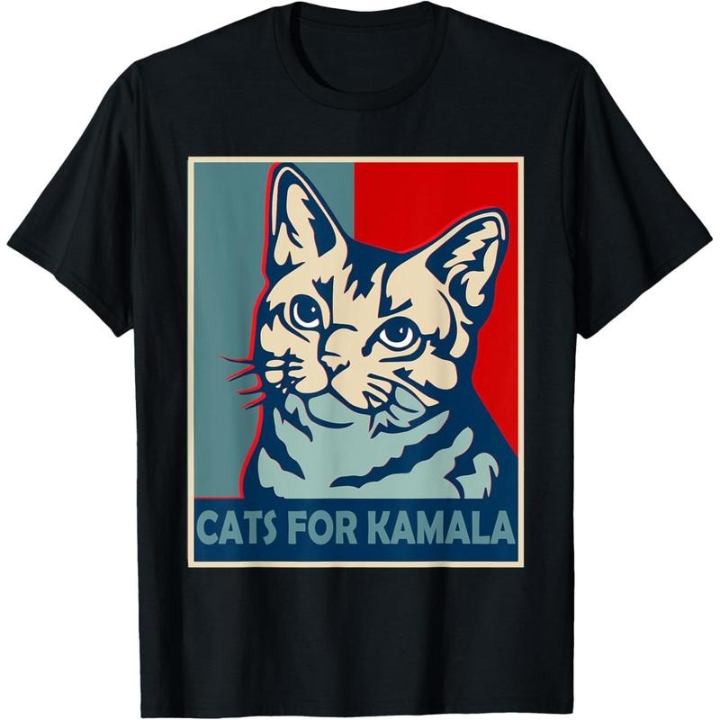 Childless Cat Lady is Voting Kamala Harris President 2024 T-Shirt made in usa Hoodie Sweatshirt | PrintMintTees.com