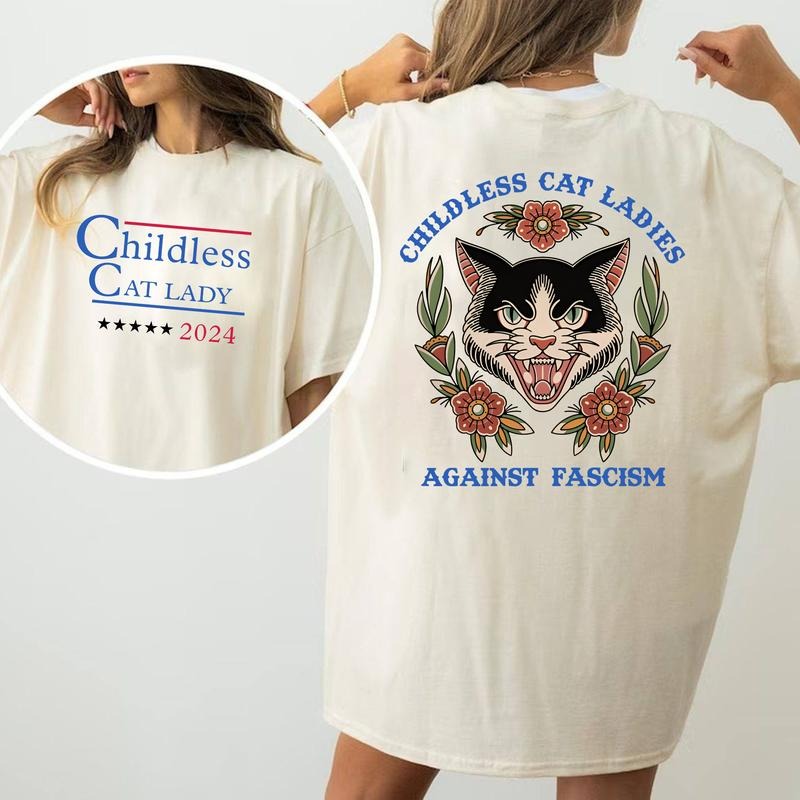 Children Cat Lady 2024 T-Shirt, Sweatshirt, Hoodie, Unisex | PrintMintTees.com