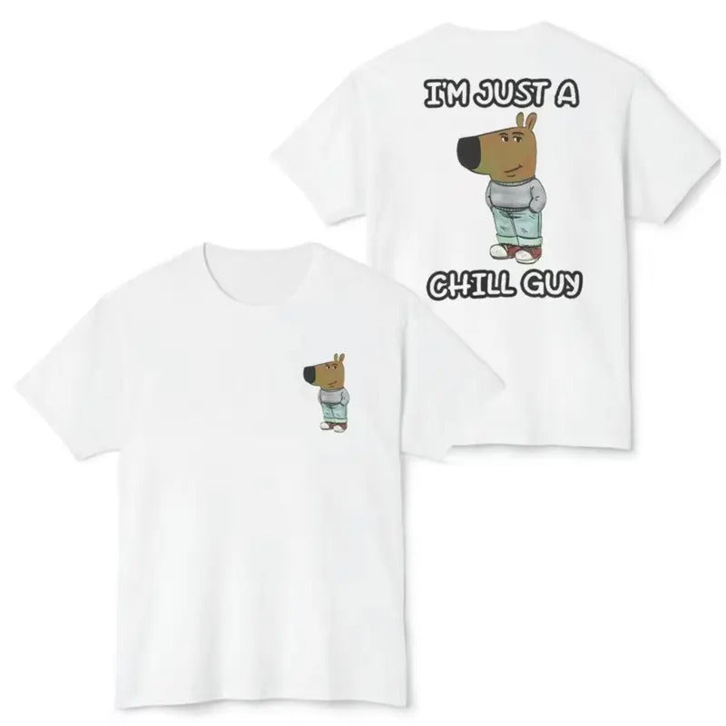 Chill Guy Shirt 2 Sides Chill Guy Meme T-Shirt Men Women Hoodie Sweatshirt | PrintMintTees.com