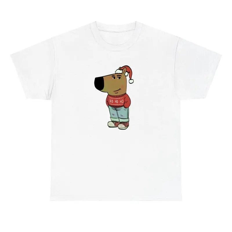 Chill Guy Shirt Merry Christmas Chill Guy Graphic Tee Hoodie Sweatshirt | PrintMintTees.com
