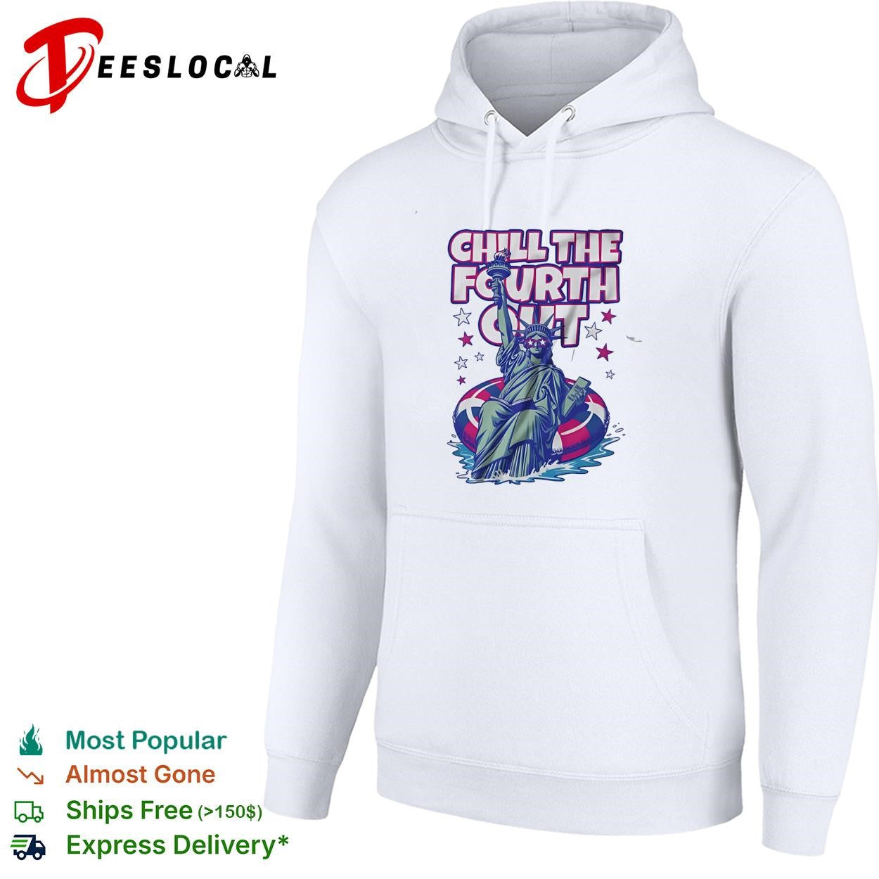 Chill the fourth out Statue of Liberty shirt