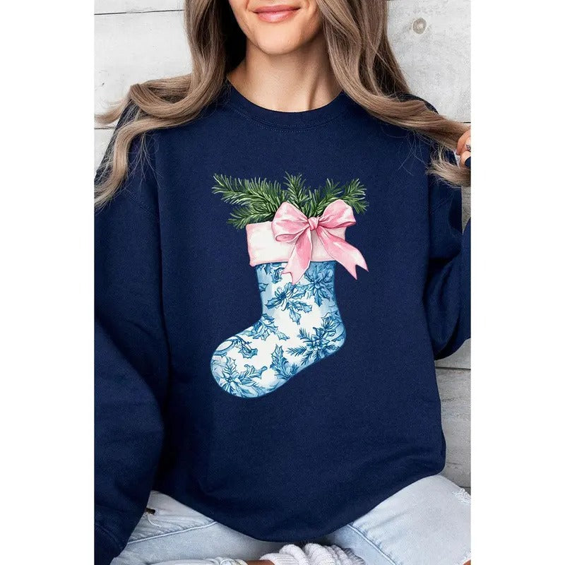 Chinoiserie Stocking Heavy-weight Crew Sweatshirt Shirt Hoodie | PrintMintTees.com