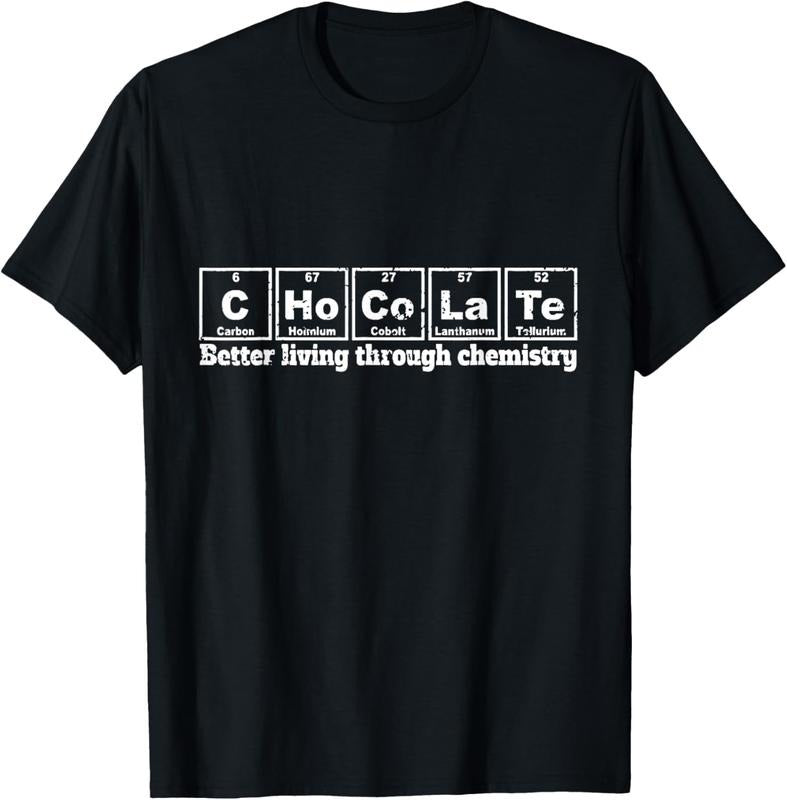 100% Cotton Funny Chemistry / Chocolate T-shirt "C-Ho-Co-La-Te" Element Hoodie Sweatshirt | PrintMintTees.com
