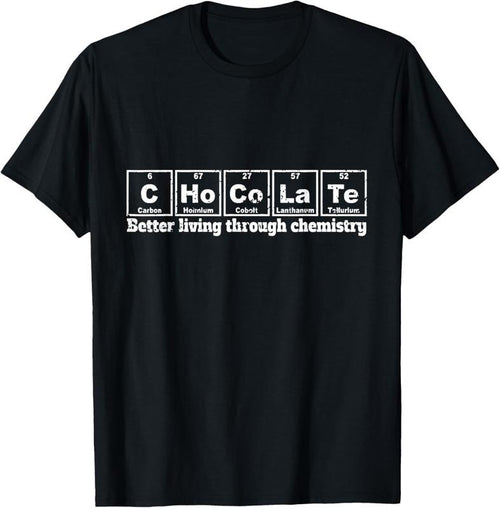 100% Cotton Funny Chemistry / Chocolate T-shirt "C-Ho-Co-La-Te" Element Hoodie Sweatshirt | PrintMintTees.com
