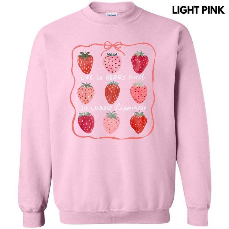 Choose Happiness Strawberry Collage Sweatshirt 'NLB' Shirt Hoodie | PrintMintTees.com