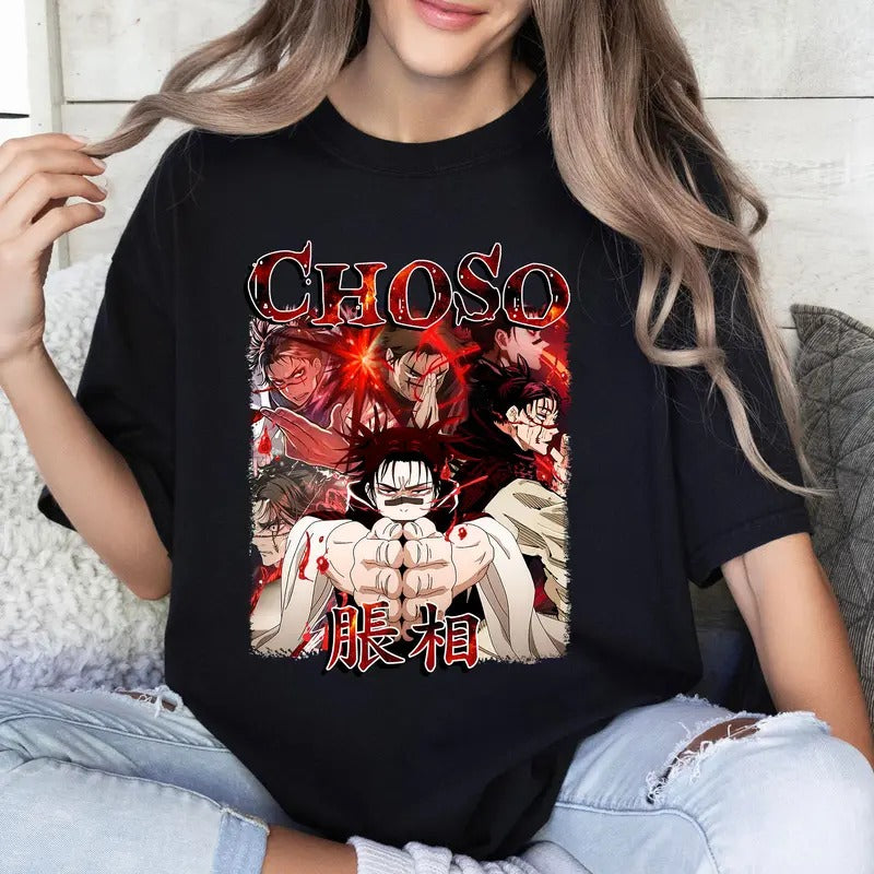 Choso JJK Character Tshirt Crewneck Hoodie Comfort Cotton Sweatshirt | PrintMintTees.com