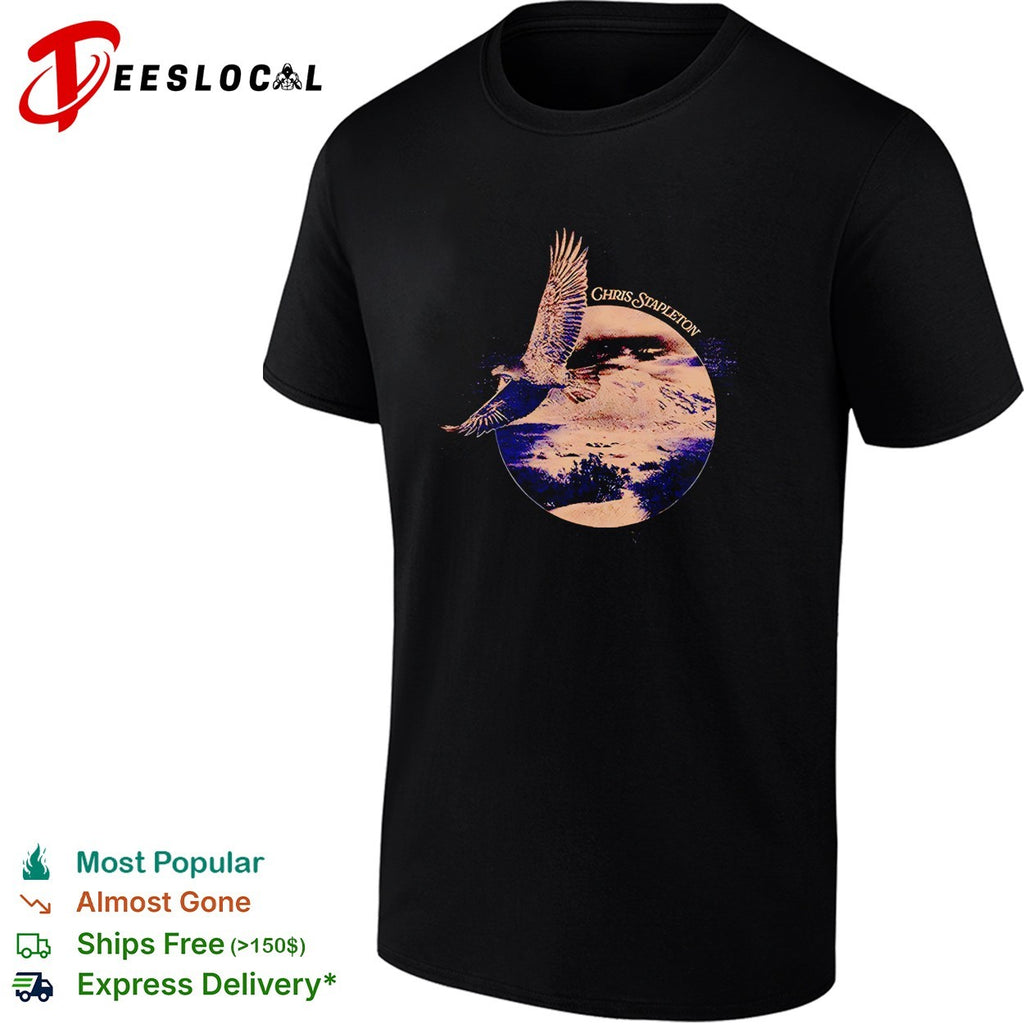 Chris Stapleton Eagle Landscape flying retro shirt