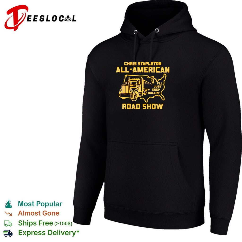 Chris Stapleton all American road show I’ll just keep rollin truck shirt