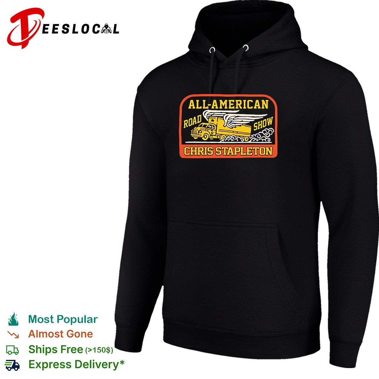 Chris Stapleton all American road show truck badge shirt