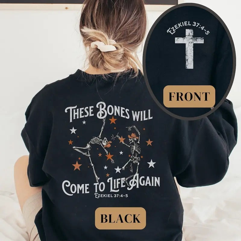Christian Halloween Sweatshirt, Autumn Religious Sweater, Fall Jesus Sweatshirt, Religious Thanksgiving Sweatshirt Cotton...