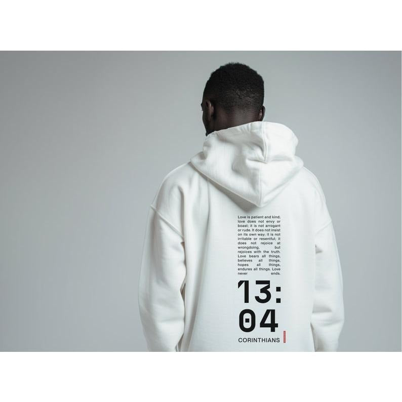 Christian Hoodie, Corinthians 13 04, Bible Verse Hoodie, Bible Hoodie, Christian Apparel, Religion Gift, Love Gift,...