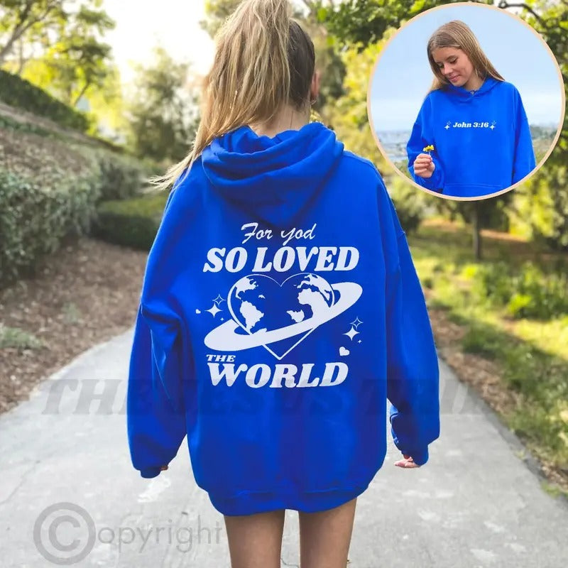 Christian Hoodies Christian shirt Christian Hoodie Verse Shirt Christian Apparel Trendy Hoodie Back Print Hoodie...