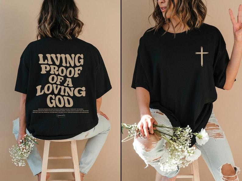 Christian Shirt For Men Christian Apparel Brown Jesus T-Shirt Christian Streetwear Clothing Bible Verse T Shirt Christian...