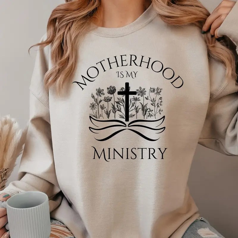 Christian Sweatshirt Faithful Mama Sweatshirt