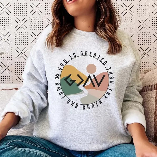 Christian Sweatshirt Verse Shirt Christian Apparel Faith Sweatshirt Christian Crewneck Christian Gift Aesthetic Clothing...