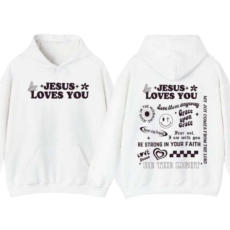 Christian Tshirt Jesus Love You Apparel Christian Hoodie Christian Graphic Sweatshirt | PrintMintTees.com