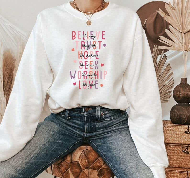 Christian Valentine Gift, Valentines Sweatshirt, Inspirational Valentines Sweatshirt, Self Love ,Valentines Day...