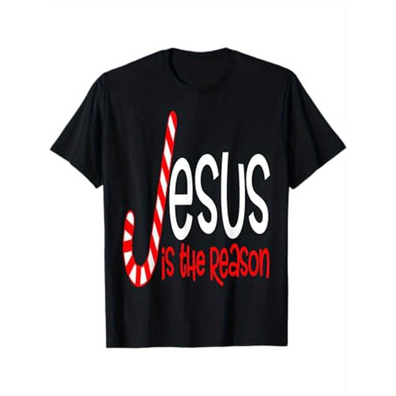 "Christmas Candy Cane 'Jesus Is The Reason' Graphic T-Shirt" style 02 Hoodie Sweatshirt | PrintMintTees.com