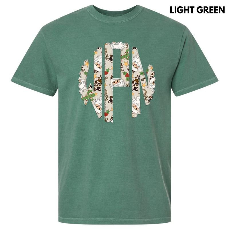 Cow Print Monogram Comfort Colors 'NLB' T-Shirts, Hoodie, Sweatshirt
