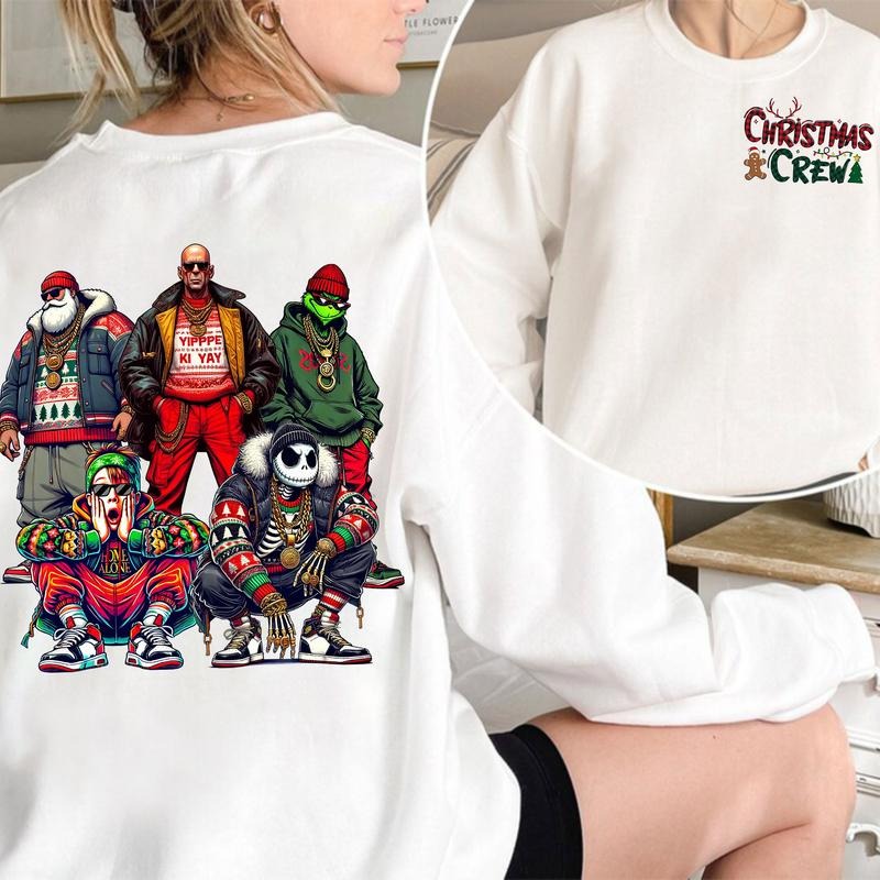 Christmas Crew Shirt, Christmas Movies Shirt, Xmas Graphic Tee style 02 Hoodie Sweatshirt | PrintMintTees.com