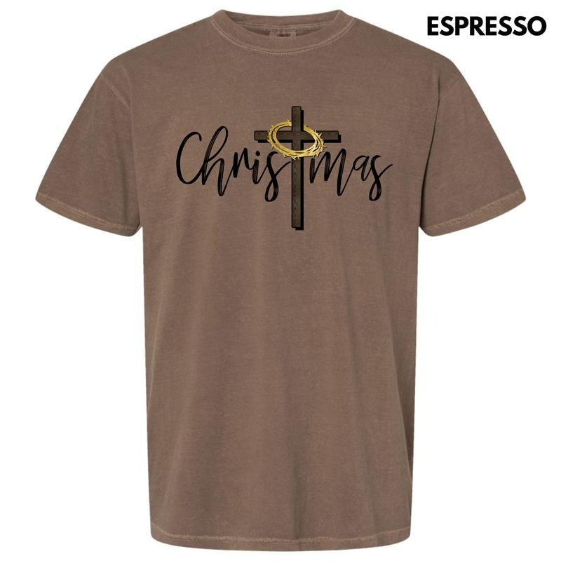 Christmas Cross Comfort Colors T-Shirt 'NLB Hoodie, Sweatshirt | PrintMintTees.com