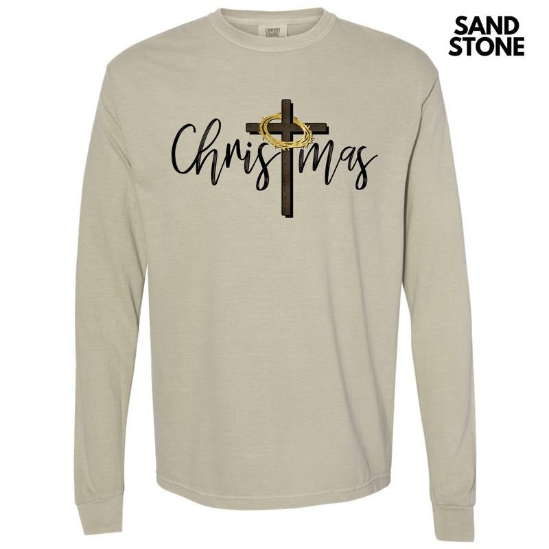 Cross Long Sleeve Comfort Colors 'NLB' Shirt Hoodie Sweatshirt