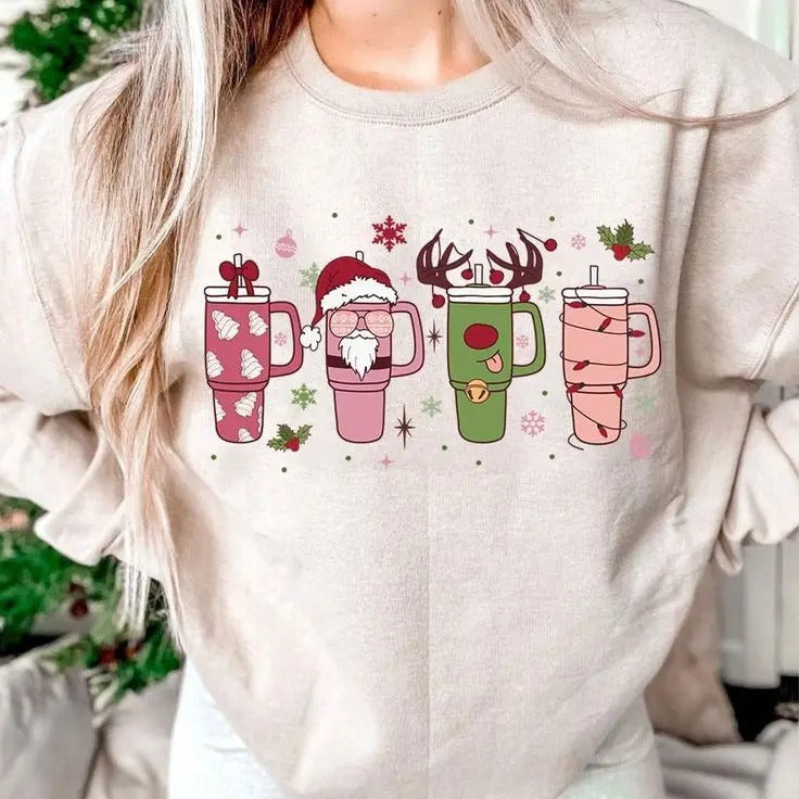 Christmas Cup Disorder Sweatshirt PNG, Christmas Distressed Sweatshirt PNG, Hot Cocoa PNG, Christmas Tree Cake Png,...