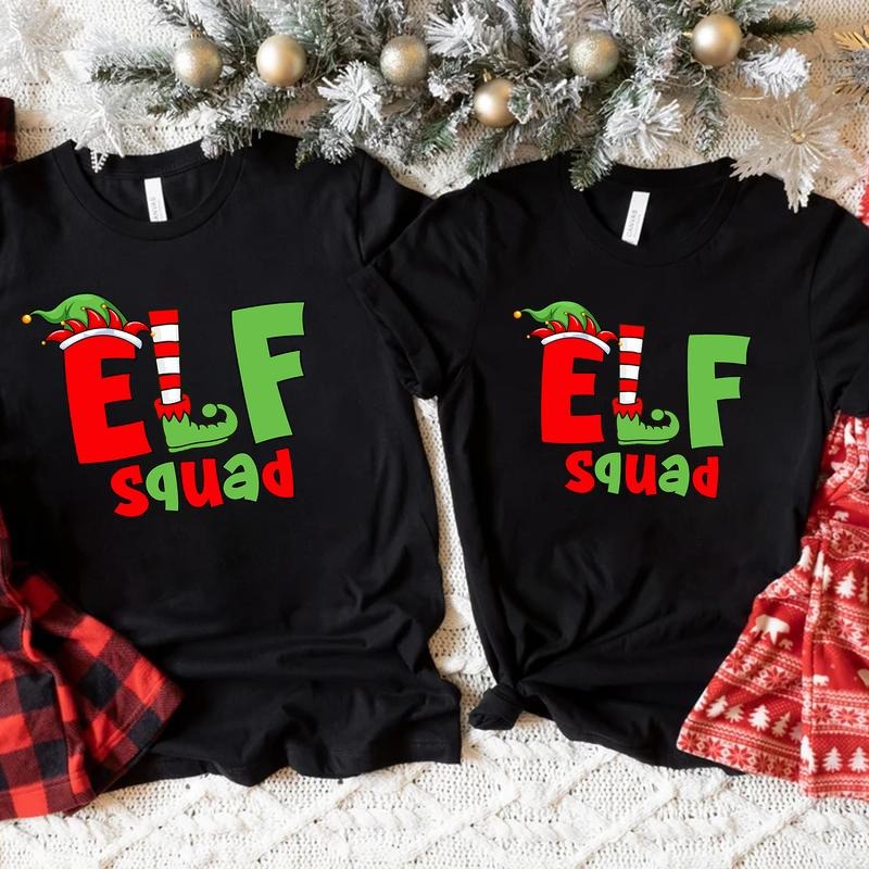 Christmas Elf Squad T-shirt, Funny Christmas Shirt, Family Matching Tee, Christmas Family Shirt, Family Elf Tshirt...