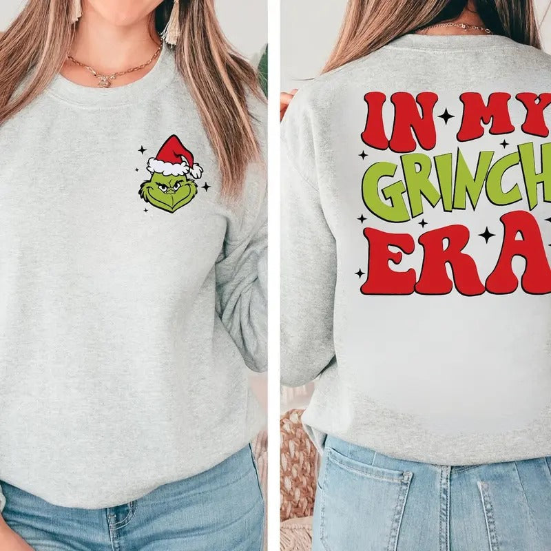 Christmas Era Sweatshirt, Merry Christmas Tee Shirt, Funny Christmas Vibe Sweater, Both Sided Hoodie | PrintMintTees.com