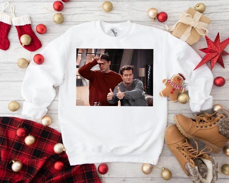 Christmas Friends Sweatshirt , Friends Christmas Dinner , Christmas Gift For her,Sweatshirt Shirt Hoodie | PrintMintTees.com