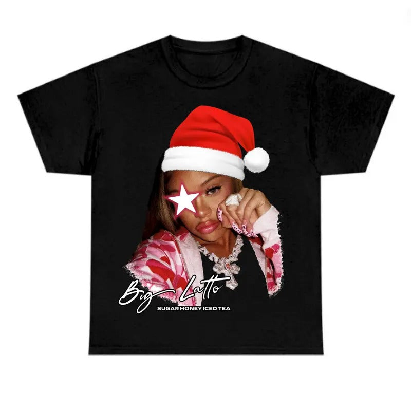 Christmas Funny Lattoooo Santa Star Shirt, Cute Shirt Hoodie Sweatshirt | PrintMintTees.com