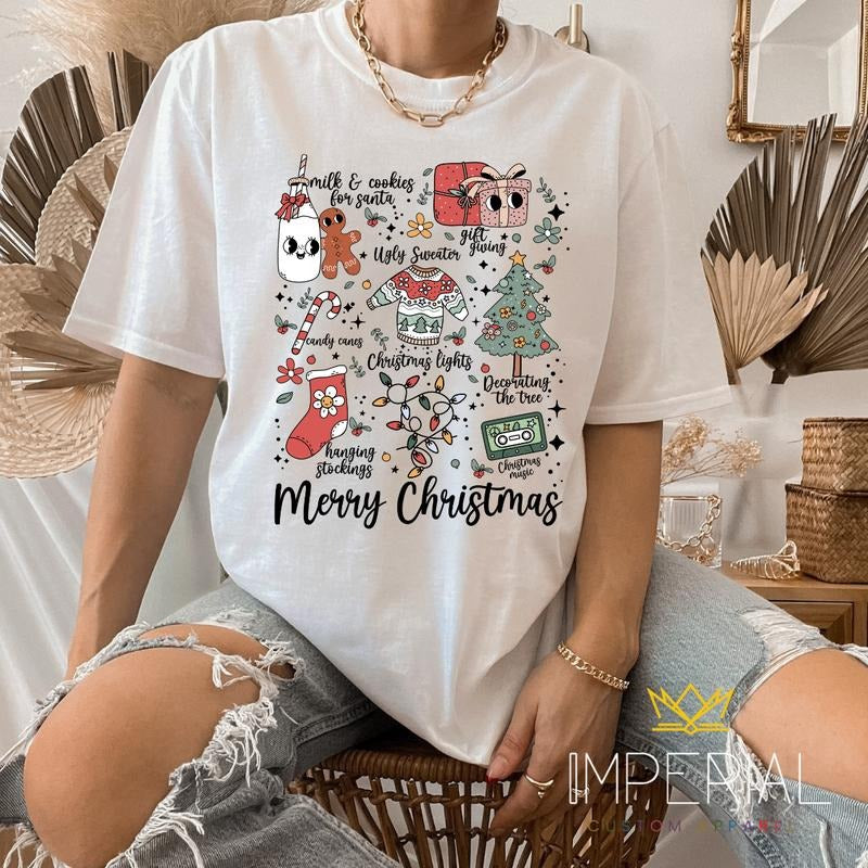 Christmas Movies Shirt, Family Matching Christmas Shirt, Christmas Movie Junkie Tee, Xmas Movie Teestyle{n002}2 Hoodie...