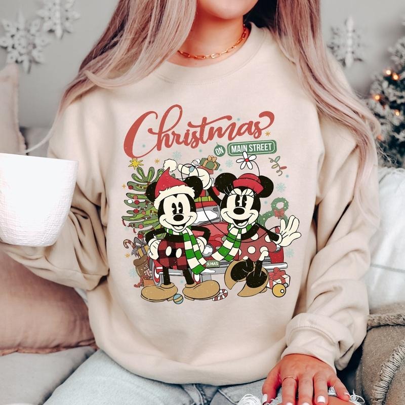 Christmas On Main Street Crewneck Sweatshirt, Hoodie, T-shirt | PrintMintTees.com