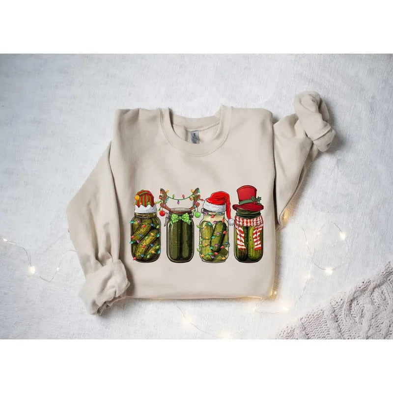 Christmas Pickle Funny Christmas Pickle Shirt Retro Canned Pickles Shirt Pickle Lover Shirt Christmas Gifts Pickle Shirt...