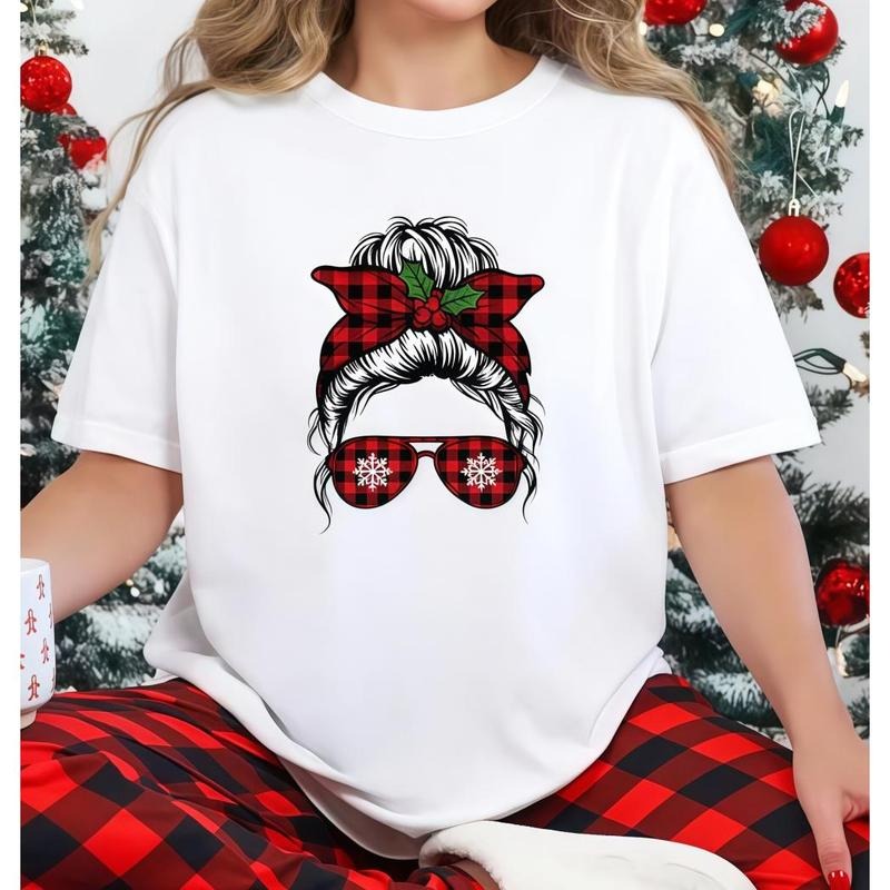Christmas Shirt: Buffalo Plaid Retro Style Hoodie Sweatshirt | PrintMintTees.com