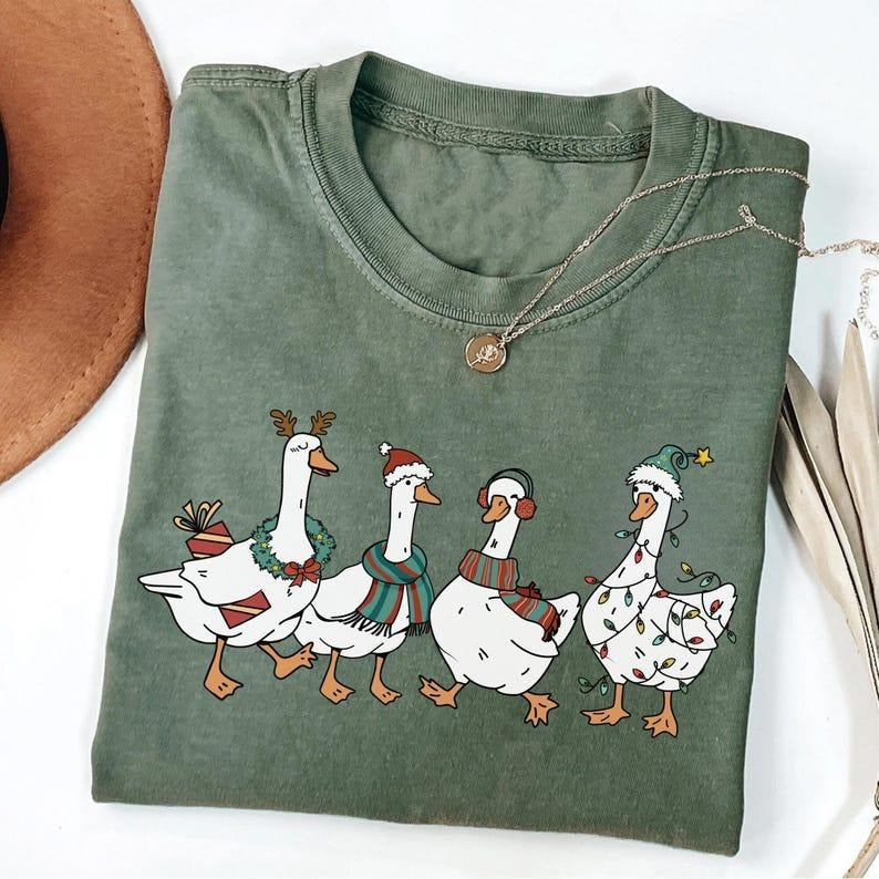 Silly Goose Shirt Silly Goose University Goose Shirt Silly Goose Merry Goosemas Cotton T-Shirts, Hoodie, Sweatshirt