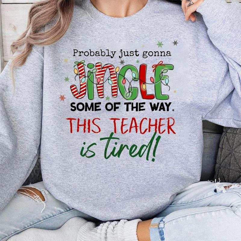 Christmas Teacher Sweatshirt, Holiday Teacher Shirt, Funny Teacher Gift, Matching Christmas Shirt, Cute Teacher Christmas...
