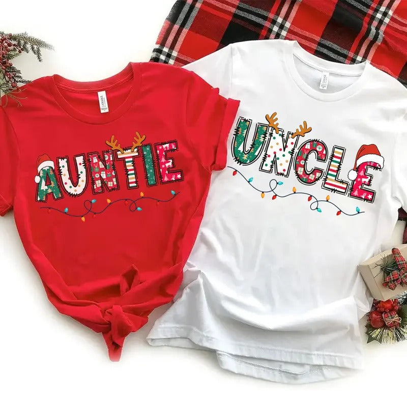 Uncle Auntie Aunt Uncle Family Shirt Matching Comfort Fabric T-Shirts, Hoodie, Sweatshirt